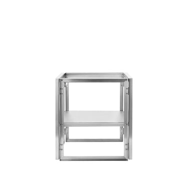 KRISTINA DAM Foldable Side Table - Stainless Steel at Online8 Furniture Auckland NZ