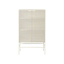KRISTINA DAM Grid Cabinet - Beige Steel at Online8 Furniture Auckland NZ