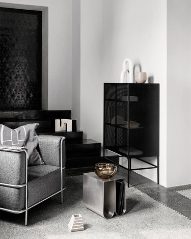 KRISTINA DAM Grid Cabinet - Black Steel at Online8 Furniture Auckland NZ