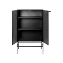 KRISTINA DAM Grid Cabinet - Black Steel at Online8 Furniture Auckland NZ
