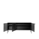 KRISTINA DAM Grid Sideboard - Black Steel at Online8 Furniture Auckland NZ