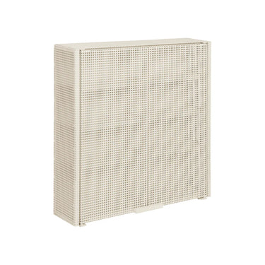 KRISTINA DAM Grid Wall Cabinet - Beige Steel at Online8 Furniture Auckland NZ