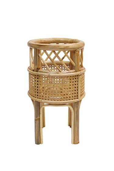 Kubu Rattan Planter Stand Small at online8 furniture store Auckland