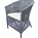 Kuta Armchair - Black/Grey W=wash & Oatmeal at online8 furniture store Auckland