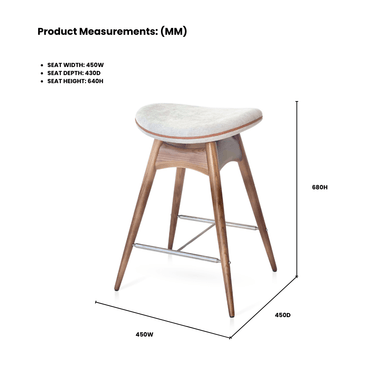 Kyiv Bar Stool - Modern Scandinavian style at online8 furniture store Auckland