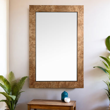 La Pastiche Havana Burl Framed Wall Mirror at online8 furniture store Auckland