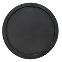 La Vista Black Oak & Gold Round Wall Mirror - 650mm at online8 furniture store Auckland