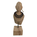 Lady Wooden Bust | Statue - Hand Carved at online8 furniture store Auckland