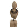 Lady Wooden Bust | Statue - Hand Carved at online8 furniture store Auckland