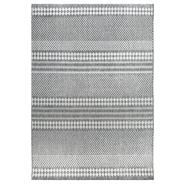 Lakehouse Stripe Grey Indoor/Outdoor Rug at online8 furniture store Auckland
