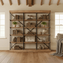 Large Elm Industrial Bookcase at Online8 Furniture Auckland NZ