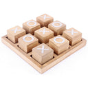 Large Natural Wooden Tic Tac Toe at online8 furniture store Auckland