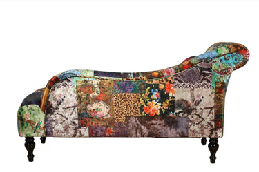 Lavenham Patchwork Chaise Chair at online8 furniture store Auckland