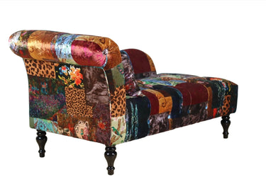 Lavenham Patchwork Chaise Chair at online8 furniture store Auckland
