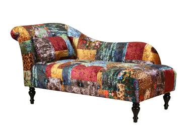 Lavenham Patchwork Chaise Chair at online8 furniture store Auckland