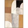 Layered Frame Canvas Art - Natural at online8 furniture store Auckland