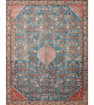 Layla Rug - Marine/Clay | 229x289 at Online8 Furniture Auckland NZ