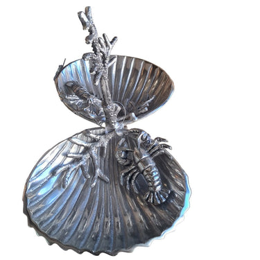 Leaf Aluminum Decorative Tray at online8 furniture store Auckland