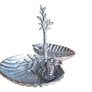 Leaf Aluminum Decorative Tray at online8 furniture store Auckland