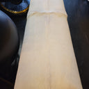 Leather and Teak Bench - White at online8 furniture store Auckland