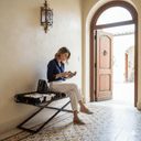 Leather Bench Seat - 1200 at online8 furniture store Auckland