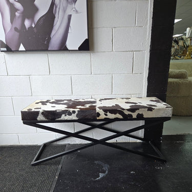 Leather Bench Seat - 1200 at online8 furniture store Auckland