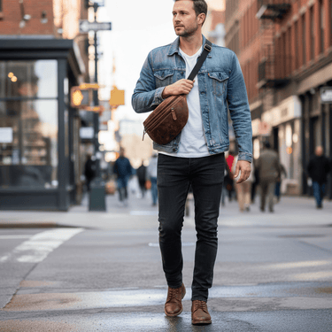 Leather Cross Body Bag - The Verge at online8 furniture store Auckland