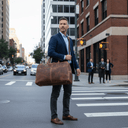 Leather Duffle Bag - The Voyager at online8 furniture store Auckland