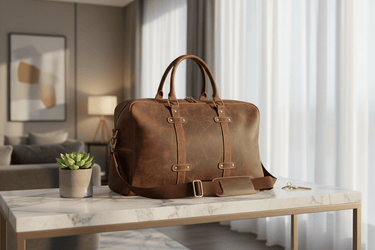 Leather Duffle Bag - The Voyager at online8 furniture store Auckland