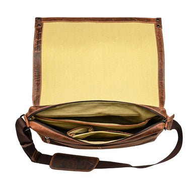 Leather Laptop Bag - The Fieldman at online8 furniture store Auckland