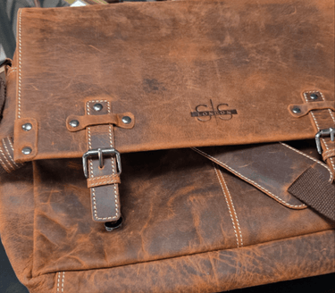 Leather Laptop Bag - The Fieldman at online8 furniture store Auckland