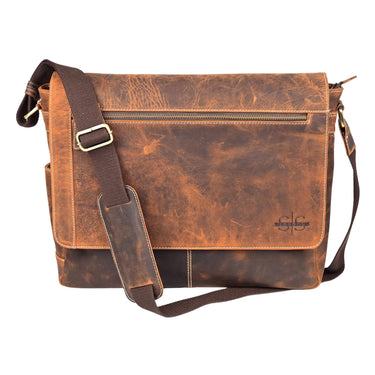 Leather Laptop Bag - The Ironclad at online8 furniture store Auckland