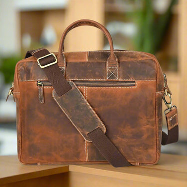 Leather Laptop Bag - The Kauri at online8 furniture store Auckland