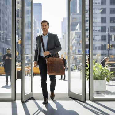 Leather Laptop Bag - The Kauri at online8 furniture store Auckland