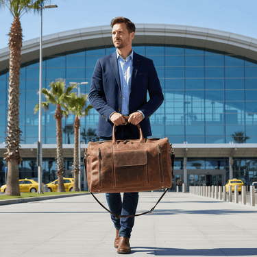 Leather Large Duffle Bag - The Nomad at online8 furniture store Auckland