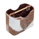 Leather Magazine Basket at online8 furniture store Auckland