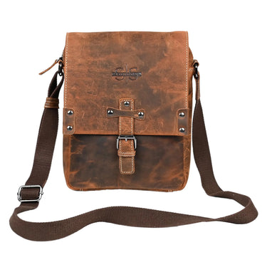 Leather Messenger Bag - The Outpost at online8 furniture store Auckland