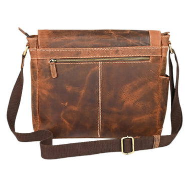 Leather Messenger Bag - The Stockman at online8 furniture store Auckland