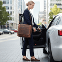 Leather Messenger Bag - The Stockman at online8 furniture store Auckland