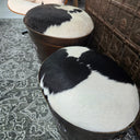 Leather Top Stool with Storage Set/2 at online8 furniture store Auckland
