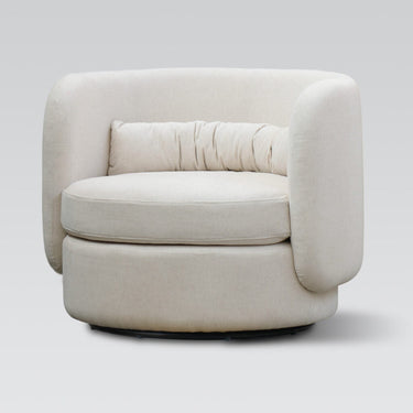 Leiden Swivel Chair – Linen Look at Online8 Furniture Auckland NZ