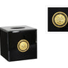Leo Tissue Box - Black & Gold at online8 furniture store Auckland