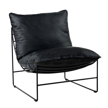 Leonardo Leather Lounge Chair at online8 furniture store Auckland