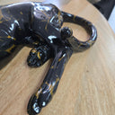 Leopard Statue - Black at online8 furniture store Auckland