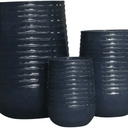Light weight Ribbed Resin Planter at online8 furniture store Auckland