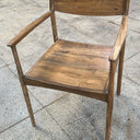 Lila Solid Teak Armchair - Indoor/Outdoor at online8 furniture store Auckland