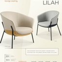Lilah Armchair - Sesame at online8 furniture store Auckland