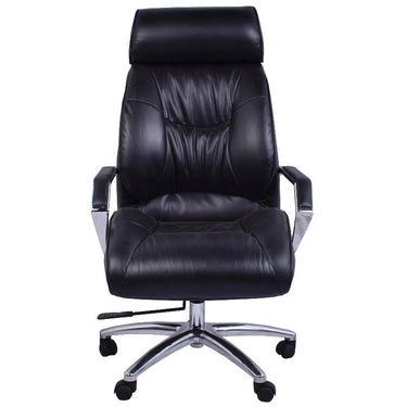 Lincoln Vintage Leather Adjustable Chair - Belon Black at online8 furniture store Auckland