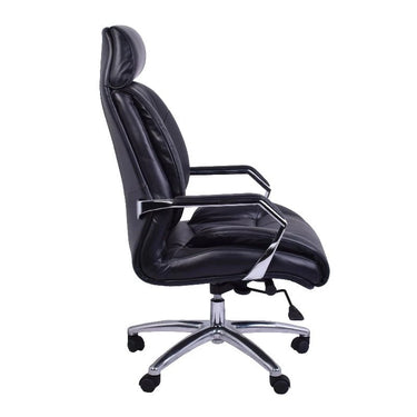 Lincoln Vintage Leather Adjustable Chair - Belon Black at online8 furniture store Auckland