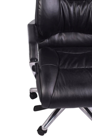 Lincoln Vintage Leather Adjustable Chair - Belon Black at online8 furniture store Auckland